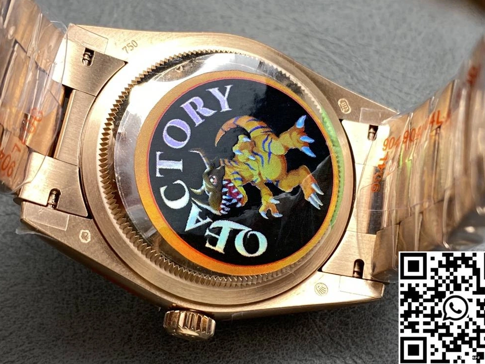 961 Rose Steel QF Factory M128235 Rolex Chocalate Date 36mm v5 StreetReady Day Tungsten Dial Gold 0821